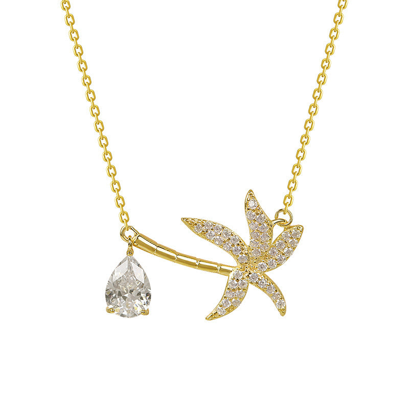 Lönnblads halsband guld