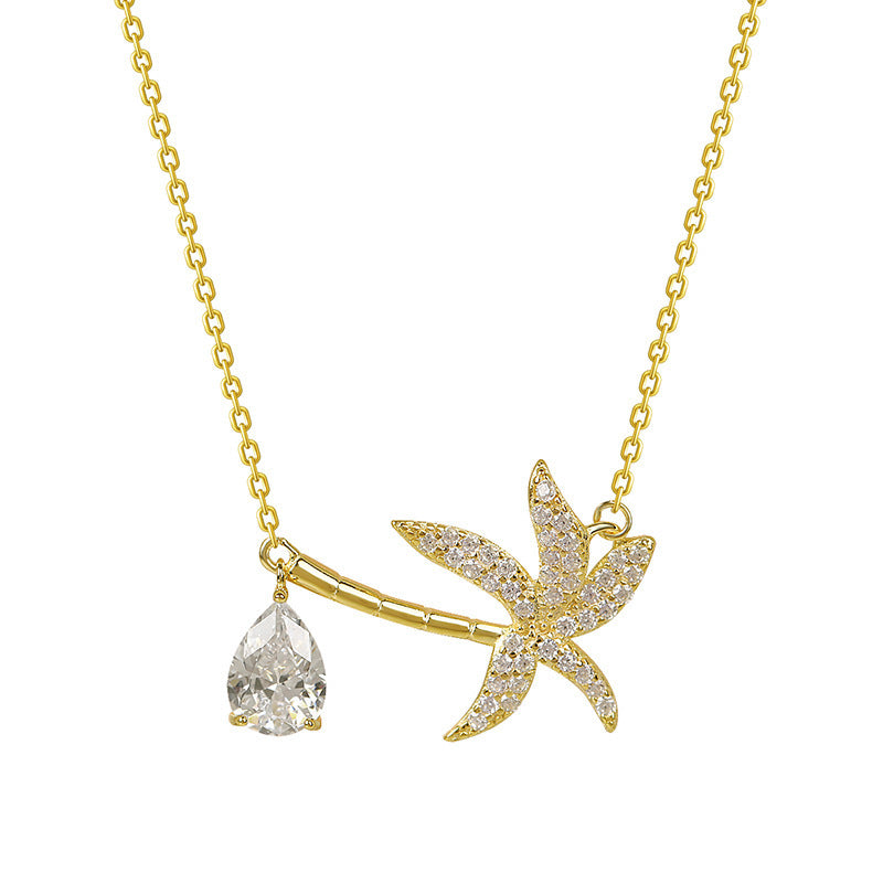 Lönnblads halsband guld